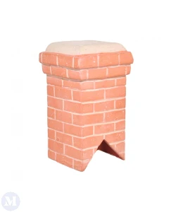 CP320 Clay Chimney Stack - Single 45 degree ridge