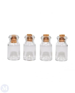 MC1007 4 Glass Jars with Corks