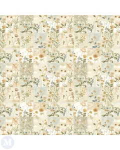 Dainty Patchwork Quilt Wallpaper