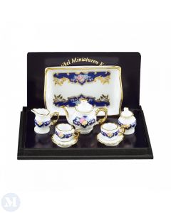 RP13466 - Tea Set with Royal Blue Design