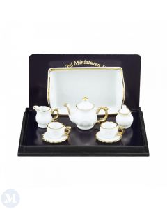 RP13486 - White and Gold Tea Set