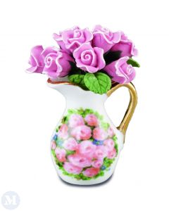 RP13595 - Floral Jug with Pink Roses