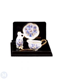 RP14065 - Blue and Gold Serving Set