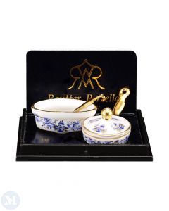 RP14325 - Blue and Gold Pan and Casserole Dish