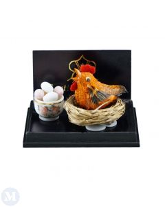 Chicken Nest with Bowl of Eggs (RP14955)