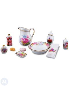 Bathroom Set In Dresden Rose Design (RP16186)