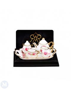 RP16215 - Pink Floral Tea Set