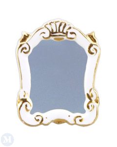 RP16246 - White Baroque Mirror