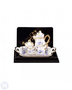 RP16425 - Blue and Gold Coffee Tray