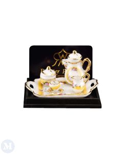 Coffee Tray In French Rose Design (RP16495)