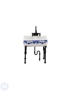 Small Kitchen Sink, Blue Bow Design (RP17401)