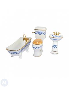 RP17643 - Blue Bow Bathroom Set