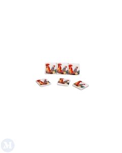 Tiles In Rooster Design, Pack of 6 (RP17916)