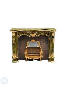 Green Marble Fireplace (RP18590)