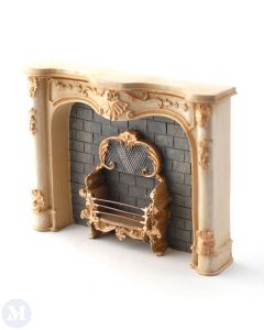 RP18593 - Cream Marble Fireplace