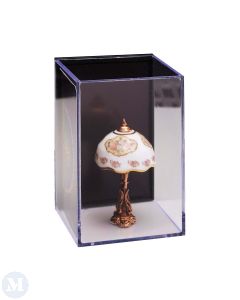 Lamp In Classic Rose Design , (Non-Working) (RP18706)