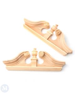 HW7172 - 1:12 Scale Double Deerfield Door Pediment