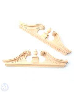 HW7173 - 1:12 Scale Single Deerfield Door Pediment