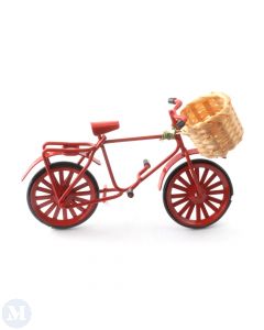 MC2385R Red Bike with Bamboo Basket