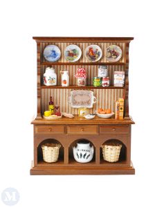 RP17452 - Kitchen Hutch including Country Style Dishes