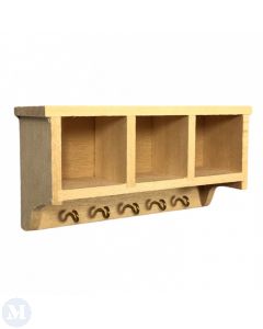 BA027 - Barewood Hall Shelf with Hooks