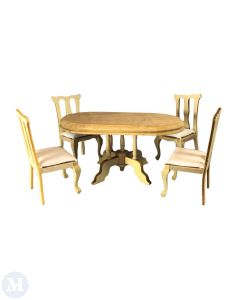 Barewood Dining Room Table and Four Chairs (BA043)