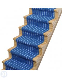 CASB54STR - Windsor Blue Striped Stair Carpet