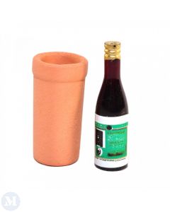 CP022 - Terracotta Wine Cooler with Bottle