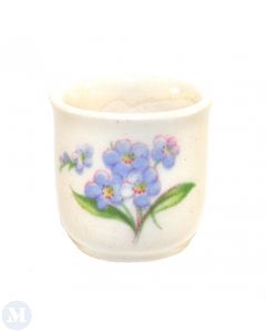 CP028 - Large White Patterned Flower Pot