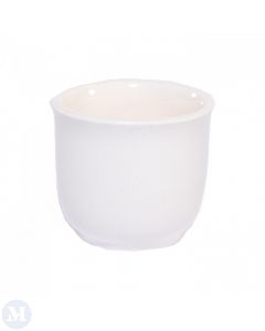 CP029W - Medium White Flower Pot