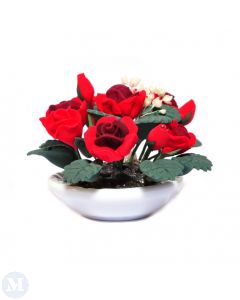 D4144 - Bowl of Red Roses