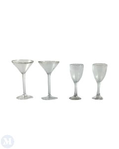 Pack of Four Wine Glasses (D4179A)