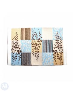 D4186 - Modern Blue and Beige Rug