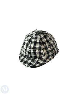 D4239 - Black and White Check Cap