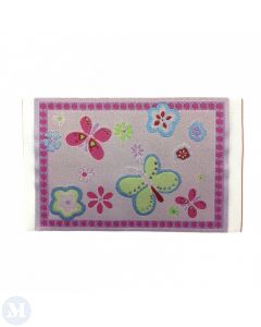 D4267 - Pink Butterfly Rug