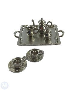 Silver Tea Set with Cups (D4316)