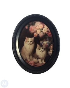 Framed Cats Picture (D4339)