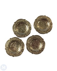 Four Pewter Plates (D7030)