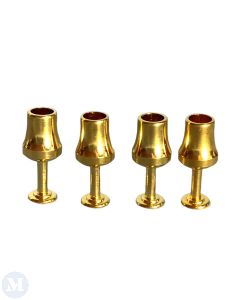 Gold Goblet Glasses Pack of 4 (D7102)