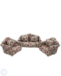 Floral Sofa and Chairs (DF402)