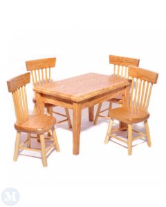 DF403 - Light Oak Kitchen Table and Chairs