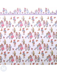 DIY139A - Child Print Wallpaper on White