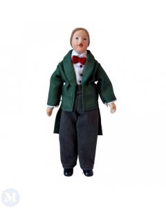 DP447 - Man in Green Jacket and Red Bow Tie