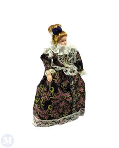 Lady In Tudor Style Dress with Ruff (EM3641)