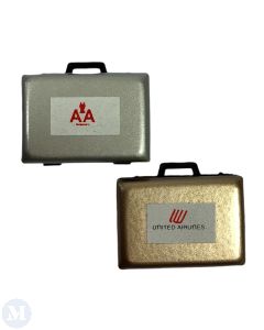 Two Briefcases In Silver and Gold (EM6113)