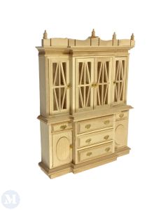 Barewood Bureau with 'glass' Doors (EM9513N1)