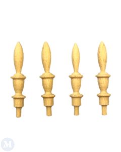 Wood Finials, Pack of 4 (HW12037)