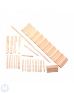 HW7100 - 1:12 Scale Narrow Straight Stair Kit