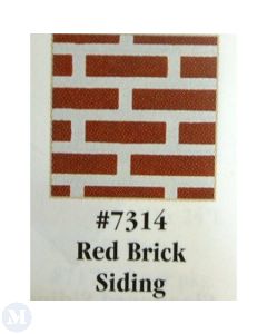 HW 7314 - Red Brick Vinyl Sheet