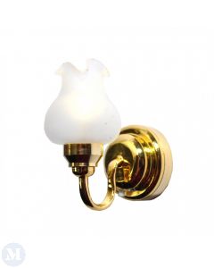 LT2006LB Single floral shade wall light